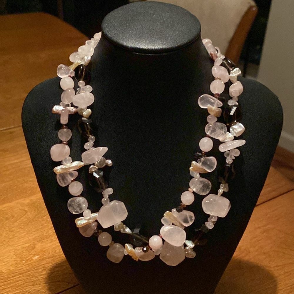 Organic beaded necklace